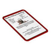Recipe Keepomwille Red Kerstmis kerstman Magneet (Rechterzijde)
