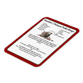 Recipe Keepomwille Red Kerstmis kerstman Magneet (Linkerzijde)