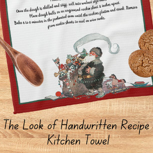 Recipe Keepomwille Red Kerstmis  kerstman Theedoek