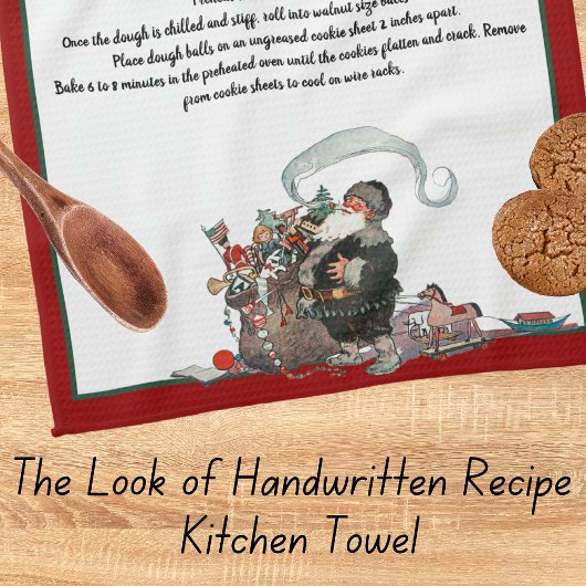 Recipe Keepomwille Red Kerstmis kerstman Theedoek