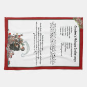 Recipe Keepomwille Red Kerstmis kerstman Theedoek (Horizontaal)