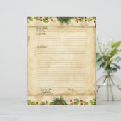 Recipe kerstakboek voor de kerstpagina van de fami (Staand voorkant)