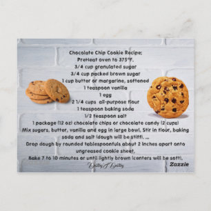 Recipe Kitchen Chef Food Dinner Destiny's Destiny Briefkaart