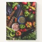 Recipe kookbook vers groenten Familie Notitieboek (Achterkant)