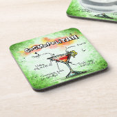 Recipe kosmopolitische Drink Onderzetter (Linkerzijde)