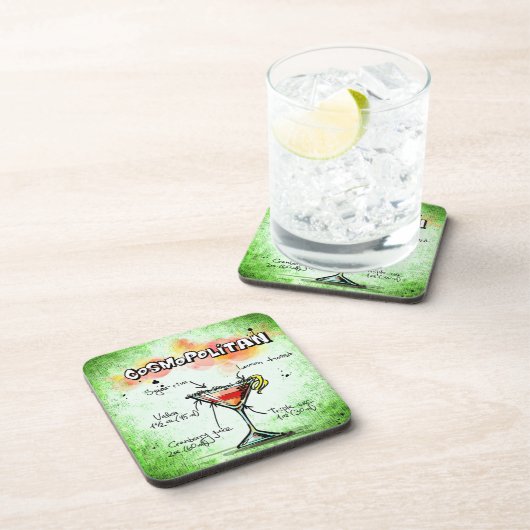 Recipe kosmopolitische Drink Onderzetter (Rechterzijde)