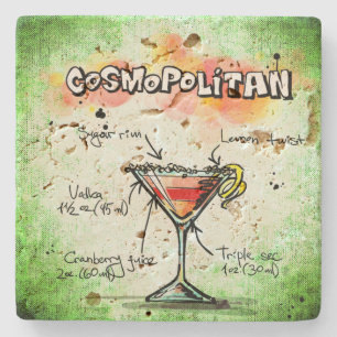 Recipe kosmopolitische Drink Stenen Onderzetter