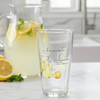 Recipe Lemonade Drink Waterverf Lemons