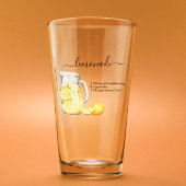 Recipe Lemonade Drink Waterverf Lemons Glas