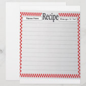Recipe Letterhead (Voorkant / Achterkant)