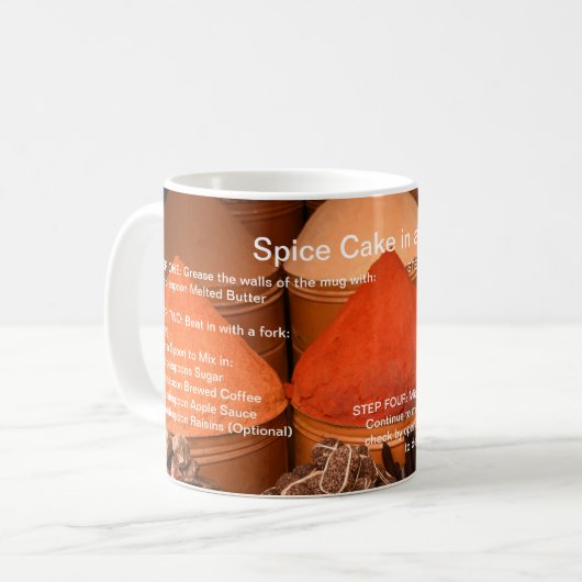 Recipe Mok - Spice Cake in een Mok (Voorkant links)