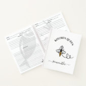 Recipe naam keukenkok koningin notitieboek (Binnen)