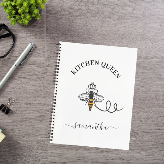 Recipe naam keukenkok koningin notitieboek