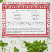 Recipe Noorse rode witte strope Winterfamilie Theedoek (Gevouwen)