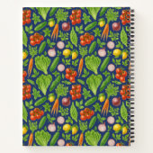Recipe Notebook | Garden Vegetable Pattern | Foodi Notitieboek (Achterkant)