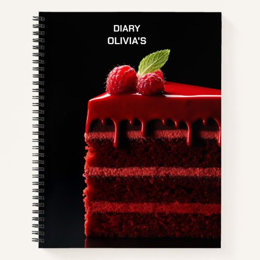Recipe notebook, pastry diary, chef notebook notitieboek (Voorkant)