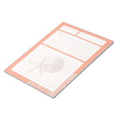 Recipe Page Sand Dollar en Lace Notitieblok (Schuin)