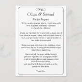 Recipe Request - Black White Infinity Scroll, Informatiekaartje (Voorkant)