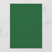 Recipe Request - Emerald Green & Gold Informatiekaartje (Achterkant)