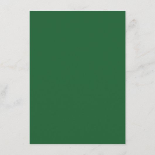 Recipe Request - Emerald Green & Gold Informatiekaartje (Achterkant)
