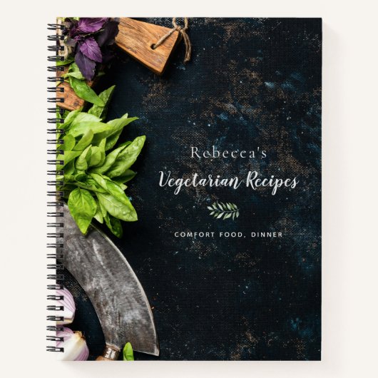 Recipe Rustic-kookboek, superieur thuiskoken Notitieboek (Voorkant)