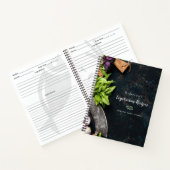 Recipe Rustic-kookboek, superieur thuiskoken Notitieboek (Binnen)