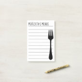 Recipe Sharing Note Pad voor Chef (Op bureau)