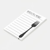 Recipe Sharing Note Pad voor Chef (Schuin)