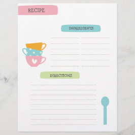 Recipe Template Page Flyer