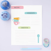 Recipe Template Page Flyer (Enkel)