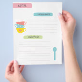 Recipe Template Page Flyer (Hand)