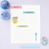 Recipe Template Page Flyer (Enkel)