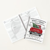 Recipe van de  Red Truck Kerstboom Notitieboek (Binnen)