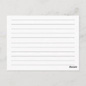 Recipe van het Vrijgezellenfeest van Bourgogne Pum Briefkaart (Achterkant)