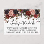 Recipe voor bruid Vrijgezellenfeest Autumn Hallowe Informatiekaartje (Voorkant)