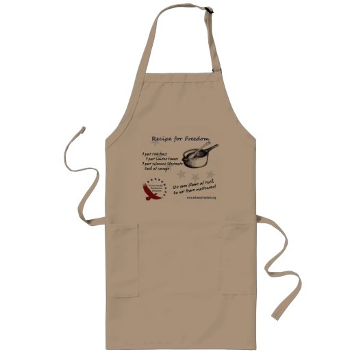 Recipe voor Freedom Apron Lang Schort (Voorkant)