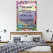 Recipe voor vriendschap canvas afdruk (Insitu (Slaapkamer))