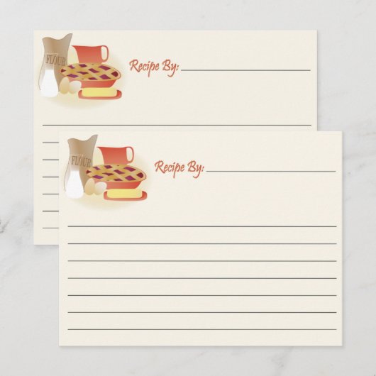 Recipenkaart - Baking Briefkaart (Voorkant / Achterkant)
