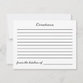 Recipenkaart Kaart (Achterkant)