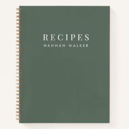 Recipes | Minimalistisch milieuvriendelijk bosgebi Notitieboek