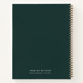 Recipes | Modern Trendy Dark Green uit mijn keuken Notitieboek (Achterkant)