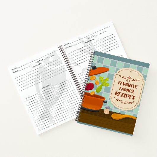 Recipes notebook favoriete familie notitieboek (Binnen)