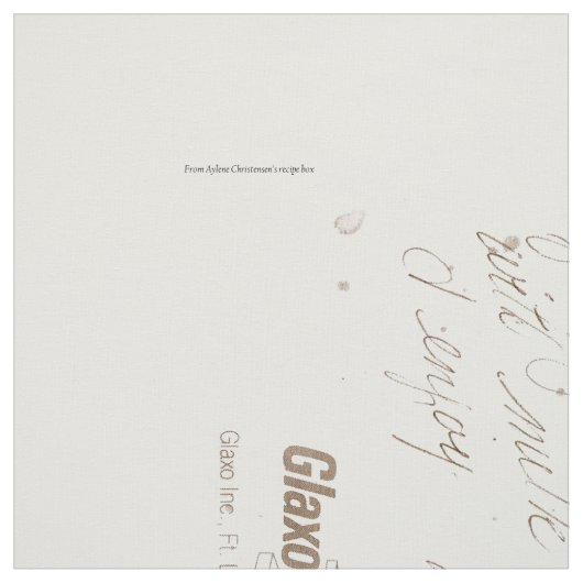 Recipes Stof (Swatch)