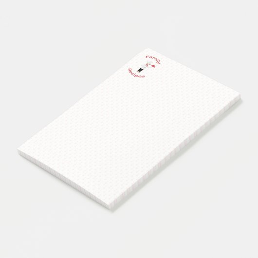Recipes van de Chef Family Post-it® Notes (Schuin)