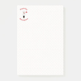 Recipes van de Chef Family Post-it® Notes