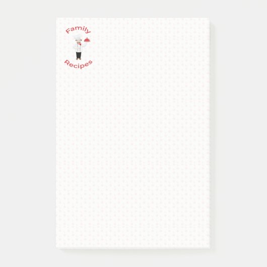 Recipes van de Chef Family Post-it® Notes (Voorkant)