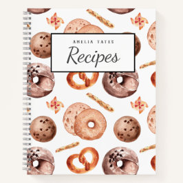 Recipieboek voor verse gelekte goederen notitieboek