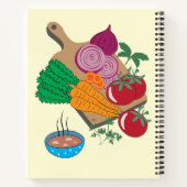Recipies-laptop voor de groentenfamilie notitieboek (Achterkant)