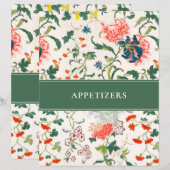 Recipindex voor Appetizer | Stijlvolle Floral | Gr (Voorkant / Achterkant)