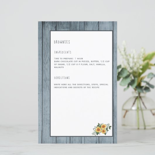 Recipp page cookbook mini multomap organizer (Staand voorkant)